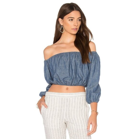 Theory Denim Top - Picture 1 of 6
